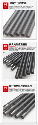 7mm 8mm Od カーボンファイバーチューブ枠 白