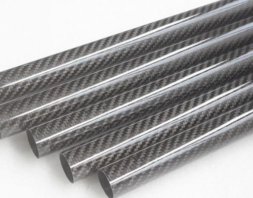 3K 平面マットまたは光沢のある炭素繊維パイプ 26mm 27mm 28mm 29mm 30mm 3 4 インチ 3 インチ